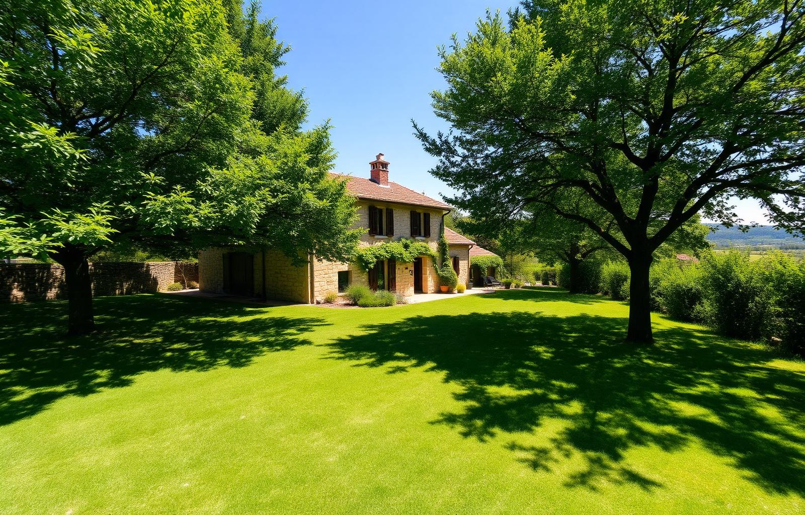 Jardín privado de A Ladeira de Vea-Santiago